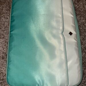 Kate Spade Teal and Cream Laptop Sleeve